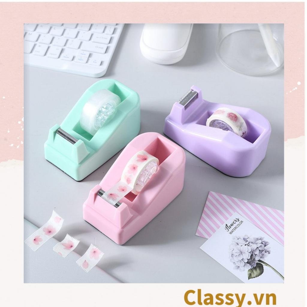 Bàn Cắt Băng Keo Để Bàn, Dùng Cho Băng Keo nhỏ 1Cm - 5Cm màu pastel PK1707