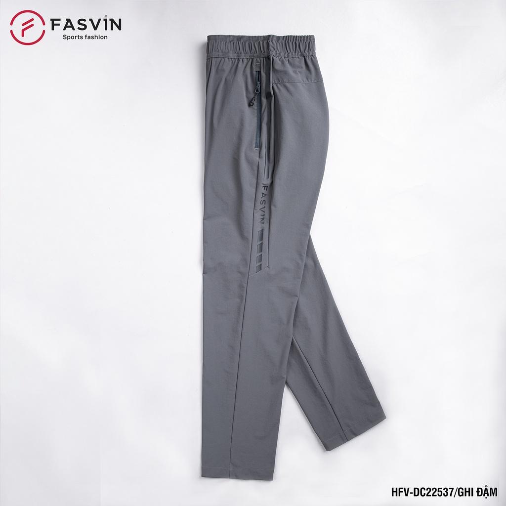 Quần gió thể thao nam Fasvin ống suông 01 lớp vải co giãn cao cấp DC22537.HN