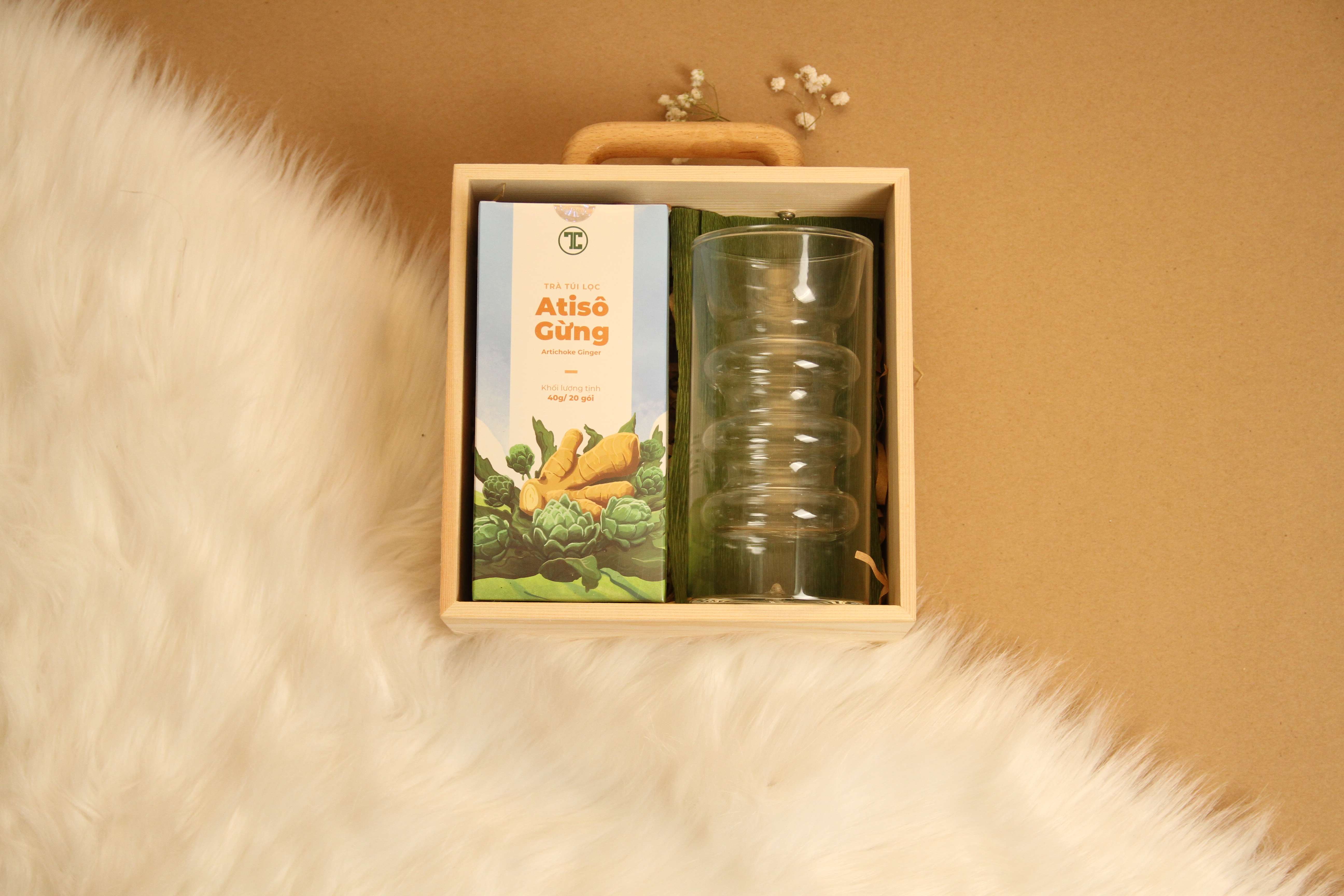 Ly Thủy Tinh Uống Nước 2 Lớp Cách Nhiệt Hình Gợn Sóng Độc Đáo 400ml