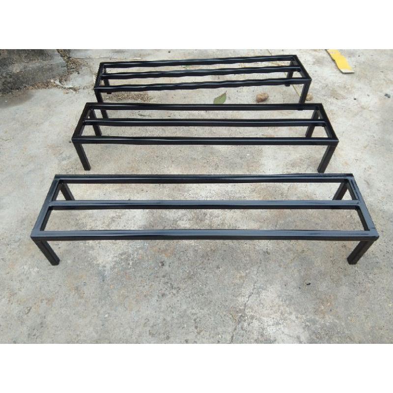 Kệ kê chậu hoa Dài 60cm.Rộng 20cm.Cao 10-15-20cm. 1 nan giữa. hộp thép 14x14mm