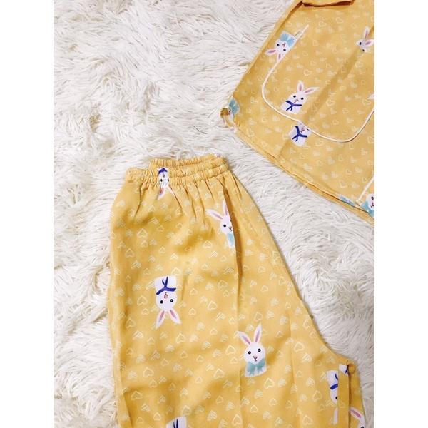 Bộ Pyjama Lụa Mango mềm mịn thiết kế xinh xắn