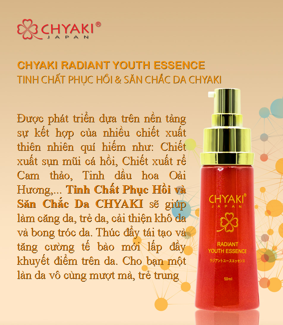 TINH CHẤT PHỤC HỒI VÀ SĂN CHẮC DA CHYAKI NHẬT BẢN