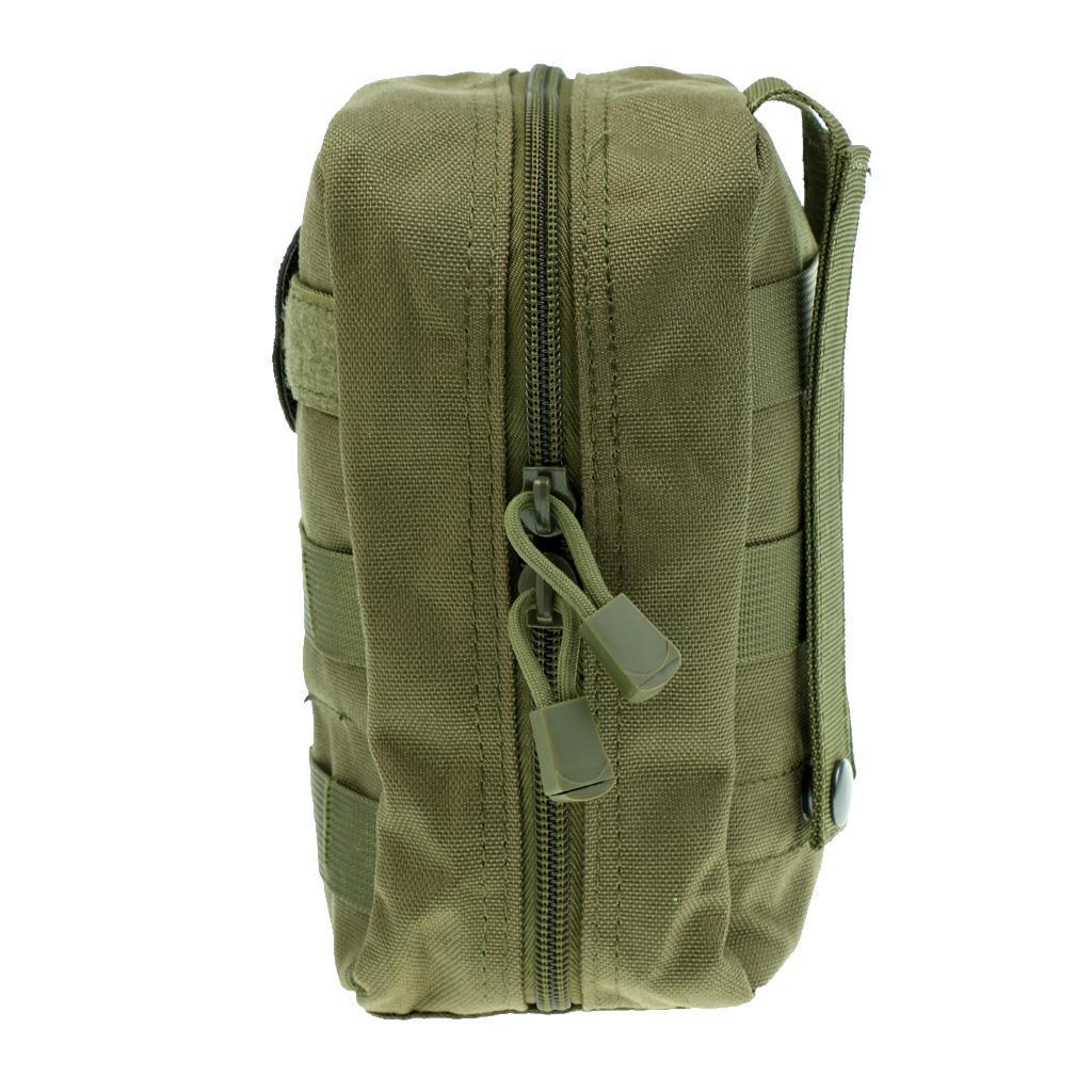 2 Pieces Brown + Army Green MOLLE EMT Pouch Medic First Aid IFAK Blowout Utility Pouch Hunting Outdoor Emergency
