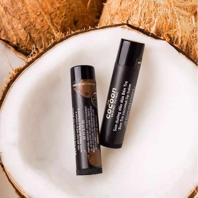 Son Dưỡng Môi Dầu Dừa Ben Tre The Cocoon Ben Tre Coconut Lip Balm