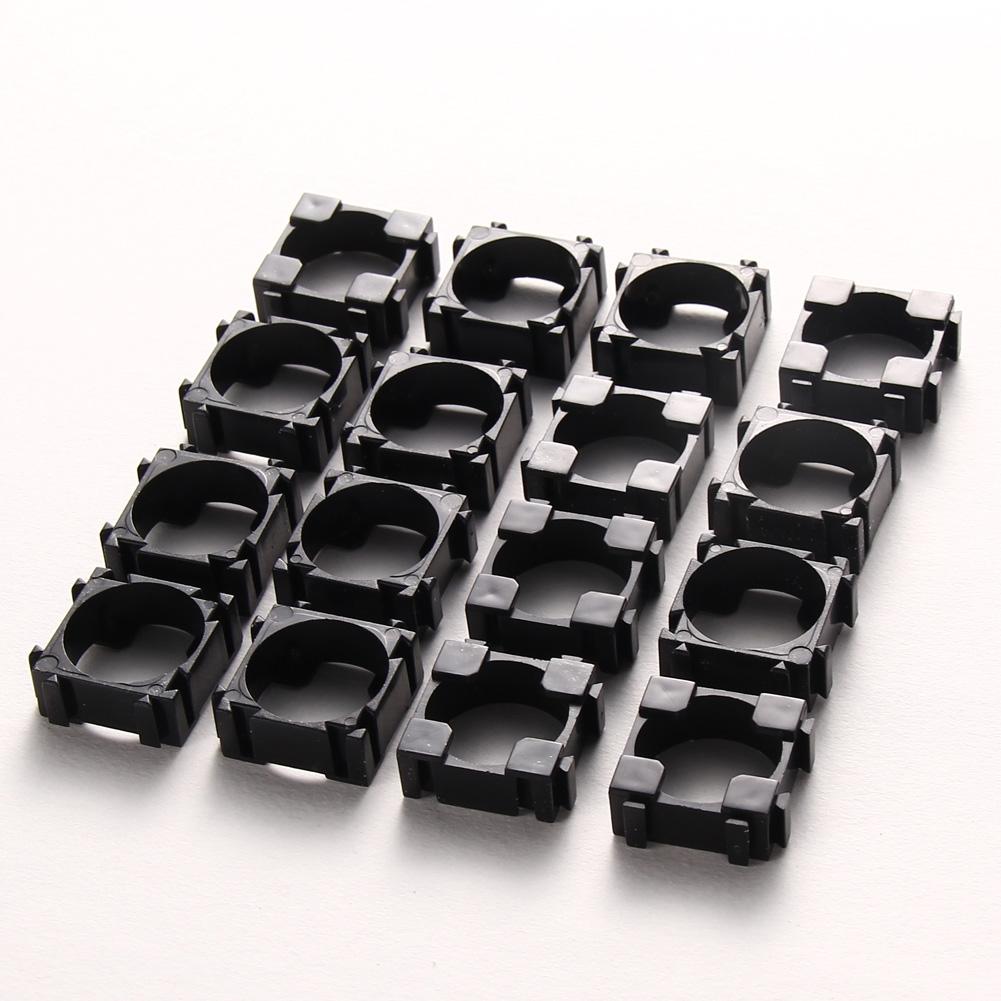 100 Chiếc 22X22 Mm 18650 Pin Nhựa Pin Lithium Hỗ Trợ Kết Nối Chân Đế Chống Rung Hình Trụ Chân Đế An Toàn