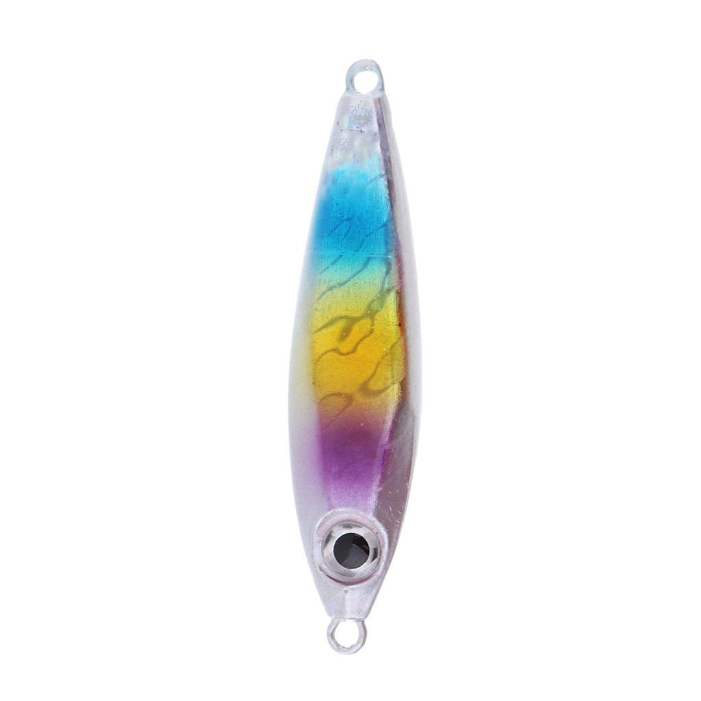 Metal Fishing Lure Jigging Iron Plate Micro Jig Hard Fishing Lures 30g 6CM