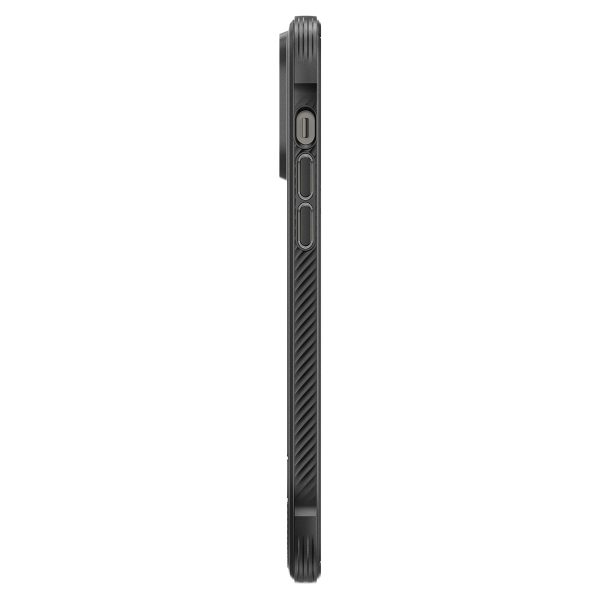 Hình ảnh Ốp lưng Spigen Rugged Armor MagFit Black cho iPhone 14 Pro Max - Thiết kế mỏng nhẹ,hỗ trợ sạc không dây, chống sốc, bền bỉ, viền camera cao - Hàng chính hãng