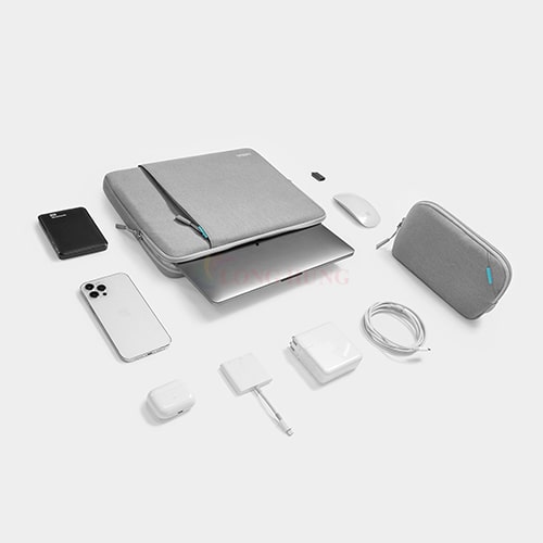 Túi chống sốc Tomtoc Defender-A13 Laptop Sleeve with Accessory Pouch Macbook Pro 14 inch A13D2 - Hàng chính hãng