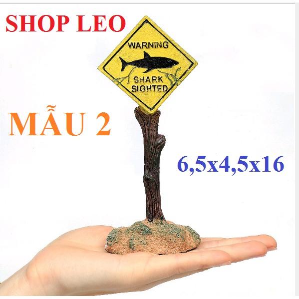 MÔ HÌNH BIỂN CẢNH BÁO TRANG TRÍ HỒ CÁ ĐỘC ĐÁO - MÔ HÌNH HỔ CÁ