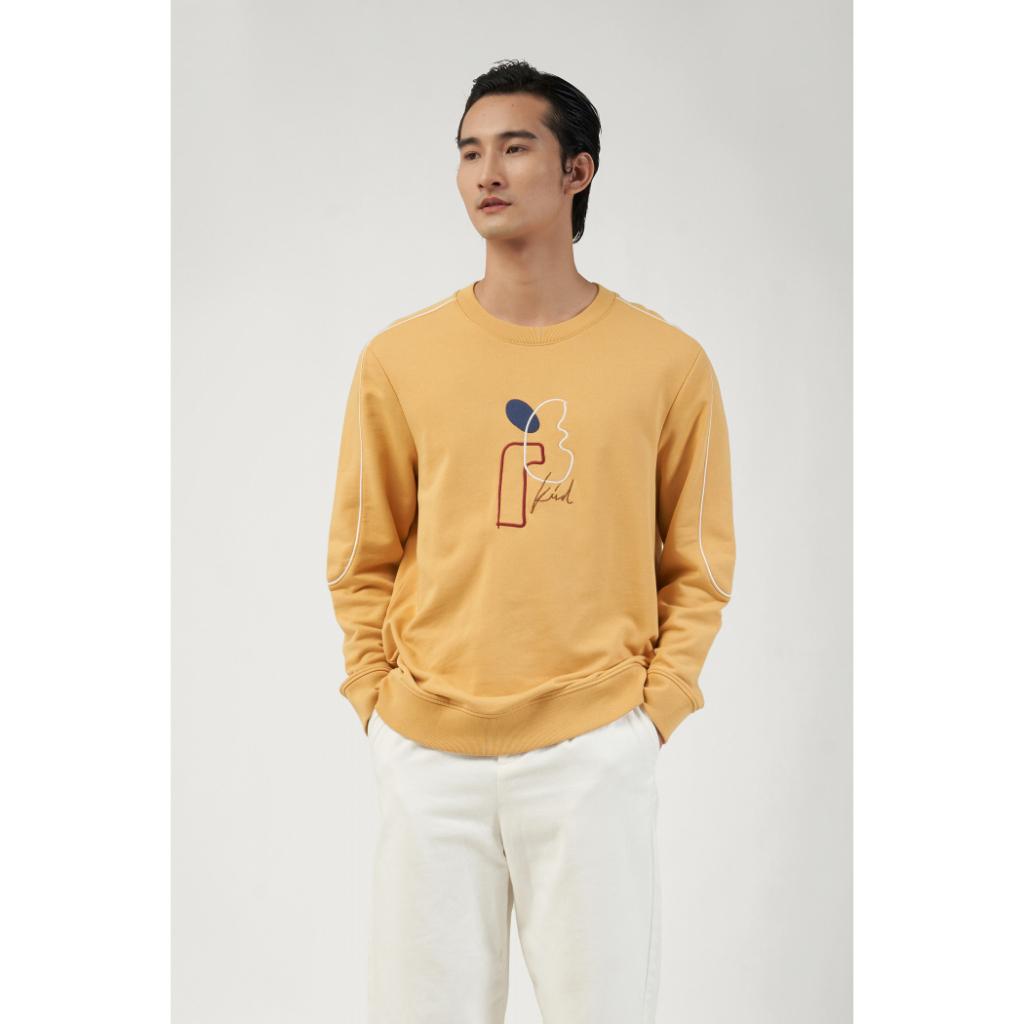 Áo Sweater Nam Thêu Phối Piping Form Regular (áo thun nỉ tay dài)- 10F22SWE005 | LASTORE MENSWEAR