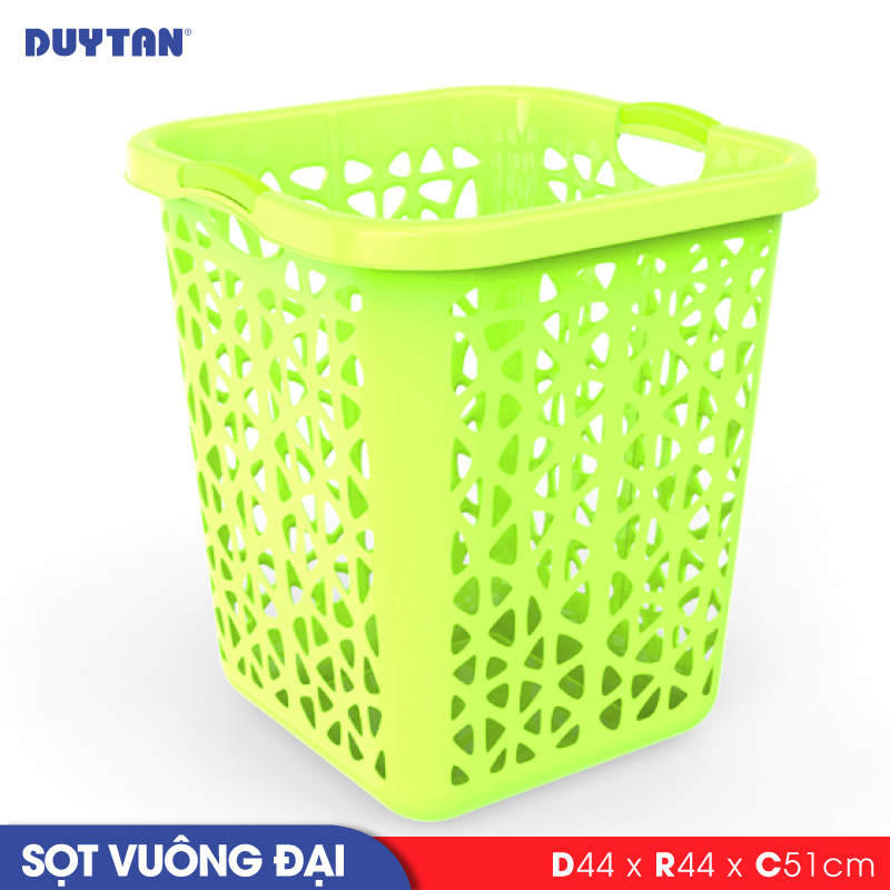 Sọt vuông đại nhựa Duy Tân - 20069 - Giao màu ngẫu nhiên - Hàng chính hãng