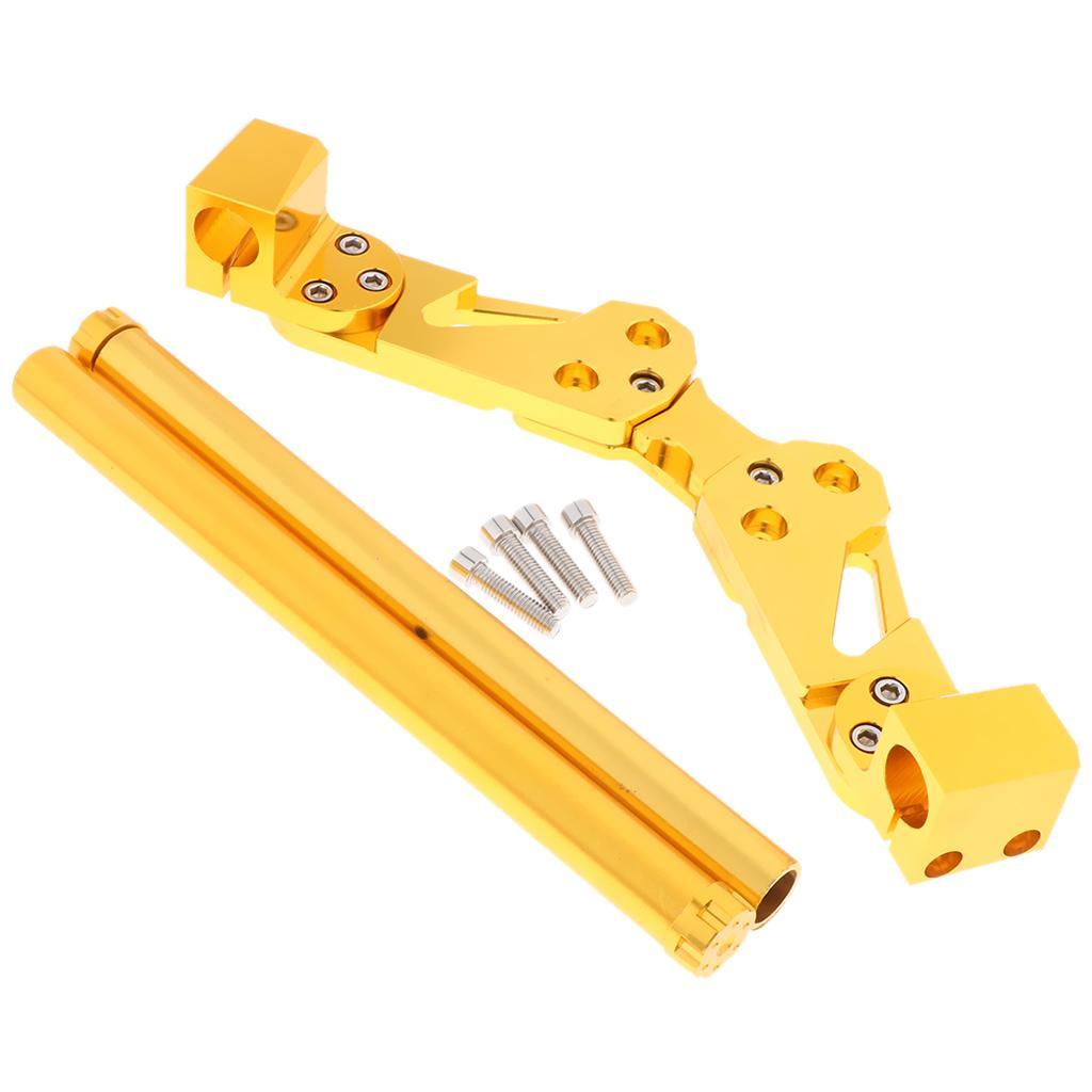 2-Pack Motorcycle Bike Handlebar Grip Crossbar Adaptable Steering Handle Bar