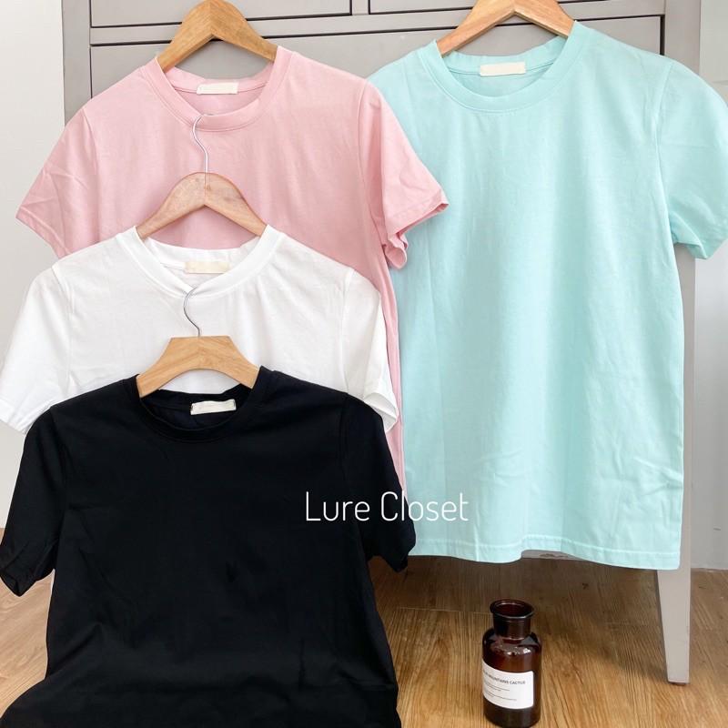 Áo phông nữ cổ tròn Basic Tee màu pastel _ NEW IN 2021_ LURE CLOSET| T118