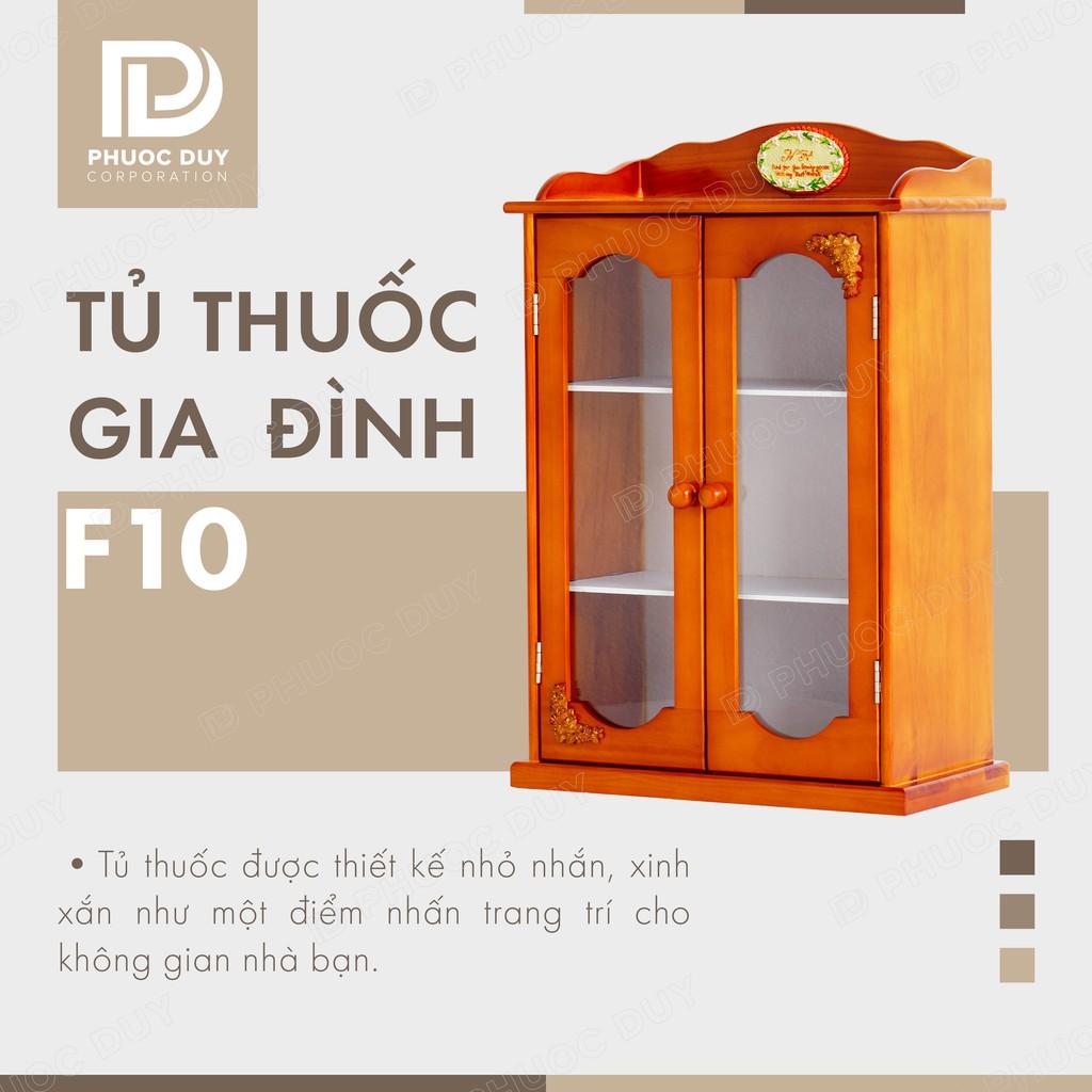 Tủ thuốc - Tủ y tế gia đình gỗ tự nhiên F10