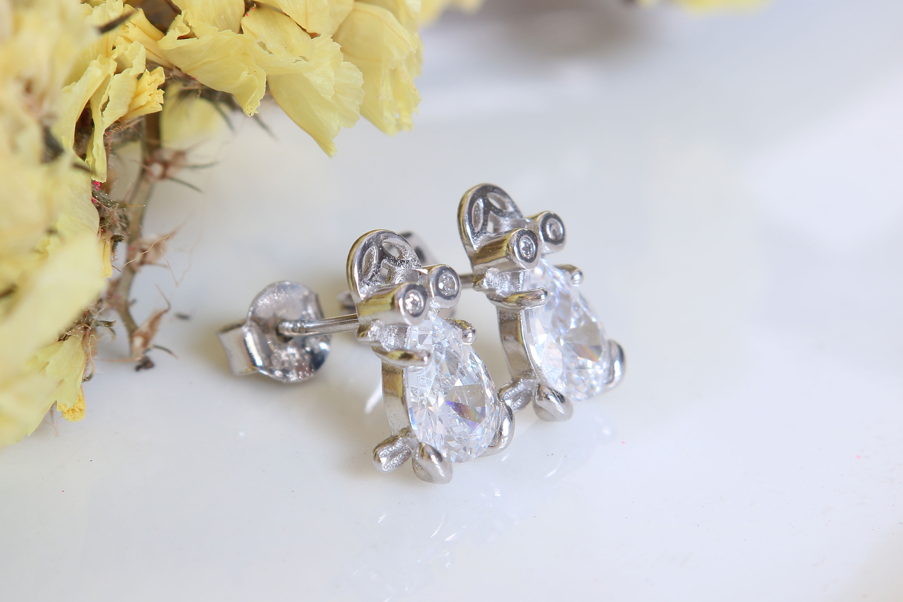 Bông tai bạc nữ Cóc ngậm tiền