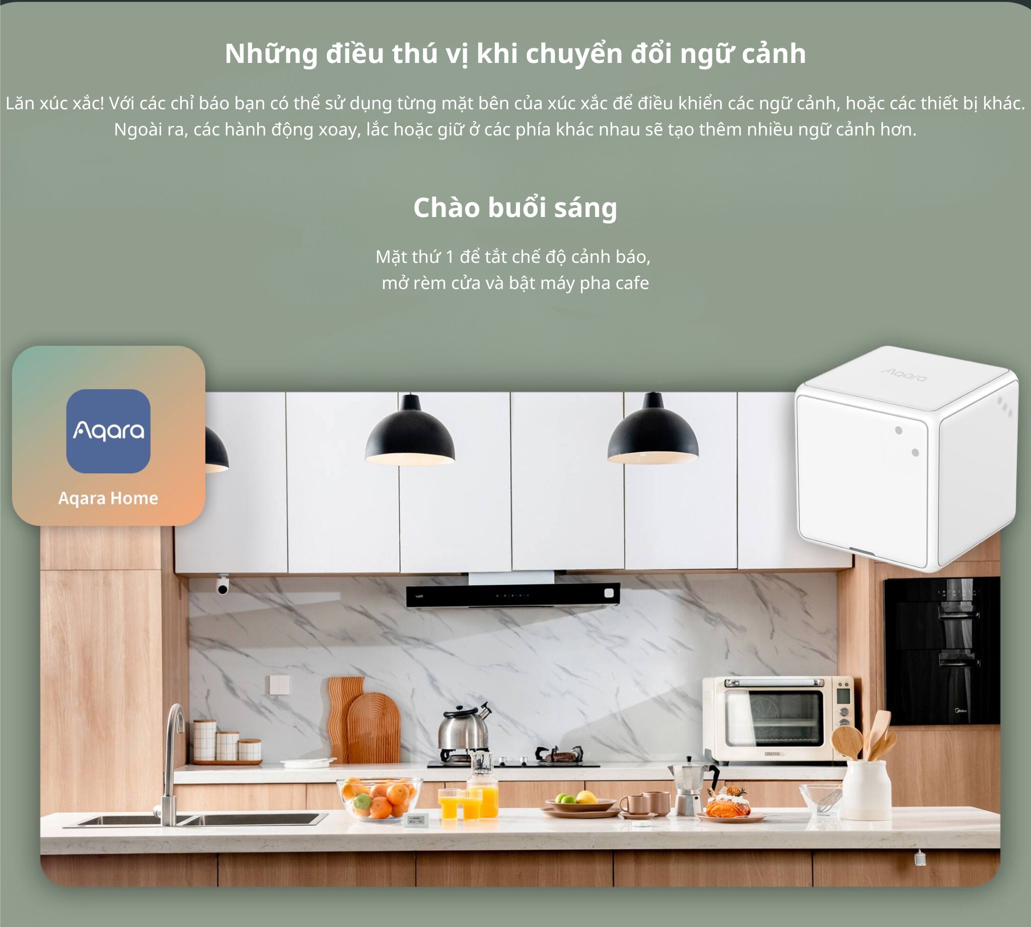 Thiết Bị Điều Khiển Thông Minh Hình Khối Aqara Cube T1 Pro/Cube MFKZQ01LM Cần Hub Homekit Nhỏ Gọn BH 12 Tháng Hàng Chính Hãng