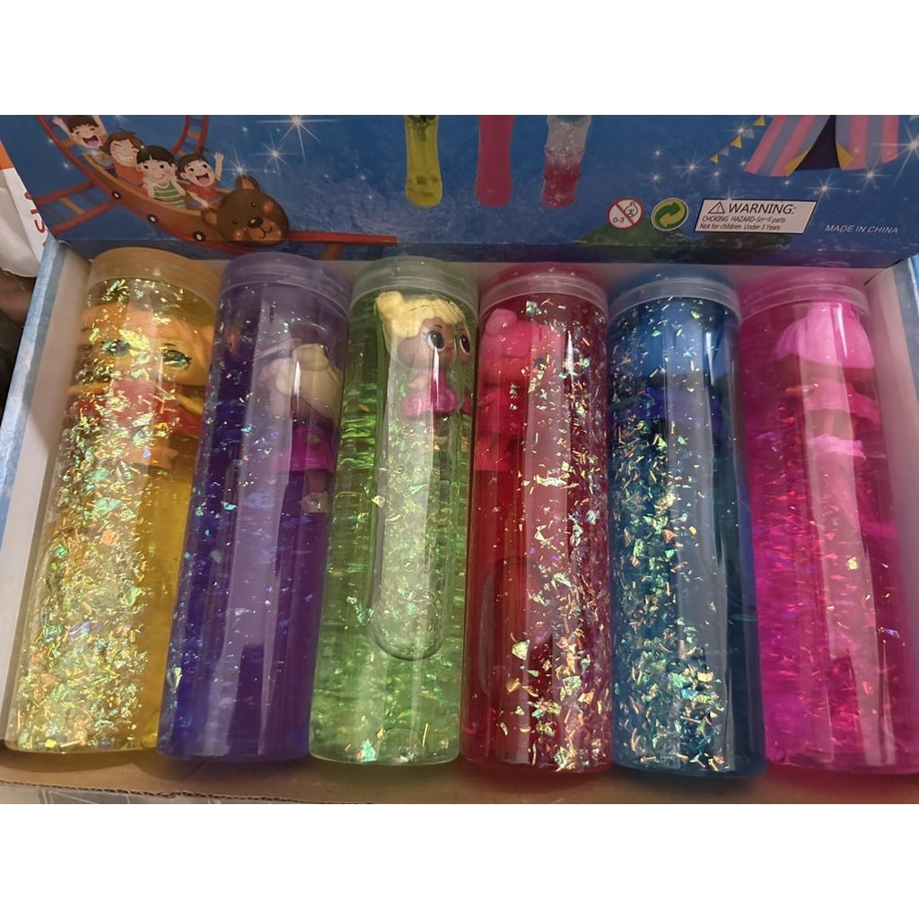 SLIME LỌ KIM TUYẾN THỦY TINH LI TI LOẠI TO cực đẹp thiết kế độc đáo ấn tượng Đồ chơi Slam Gudetama hàng sẵn