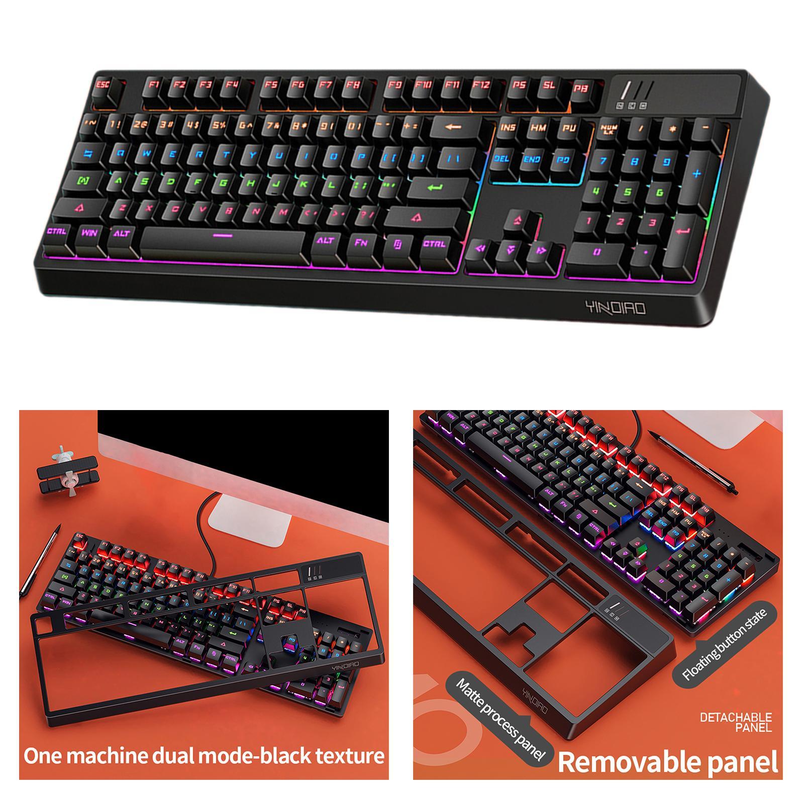 Wired Detachable Panel for Gaming Computer Desktop