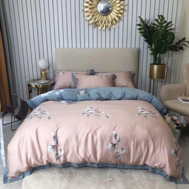 Bộ chăn ga gối lụa tencel cao cấp 4 món