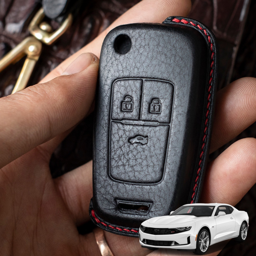 Bao Da Chìa Khóa ô tô CHEVROLET CAMARO | Bọc chìa khóa ô tô da thật khâu tay
