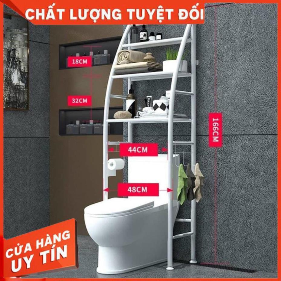 Kệ để đồ nhà vệ sinh tiện lợi , Kệ kim loại sau bồn cầu giúp không gian sạch đẹp và gọn gàngKệ để đồ nhà tắm, Kệ kim loại sau bồn cầu giúp không gian sạch đẹp và gọn gàng Kệ tiện lợi để nhà vệ sinh Thông tin sản phẩm:  kệ để đồ 3 tầng phòng vệ sinh gắn sau bồn cầu  tiết kiệm không gian sẽ giúp cho các bạn tận dụng không gian phía trên để sắp đặt các đồ dùng rất tiện ích và tạo nên không gian sang trọng và đẹp mắt cho nhà tắm phòng vệ sinh.