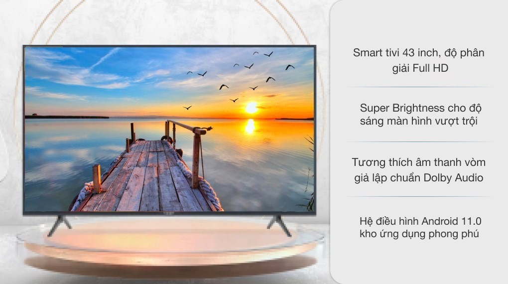 Smart Android Tivi Casper 43 inch 43FG5200 - Hàng Chính Hãng