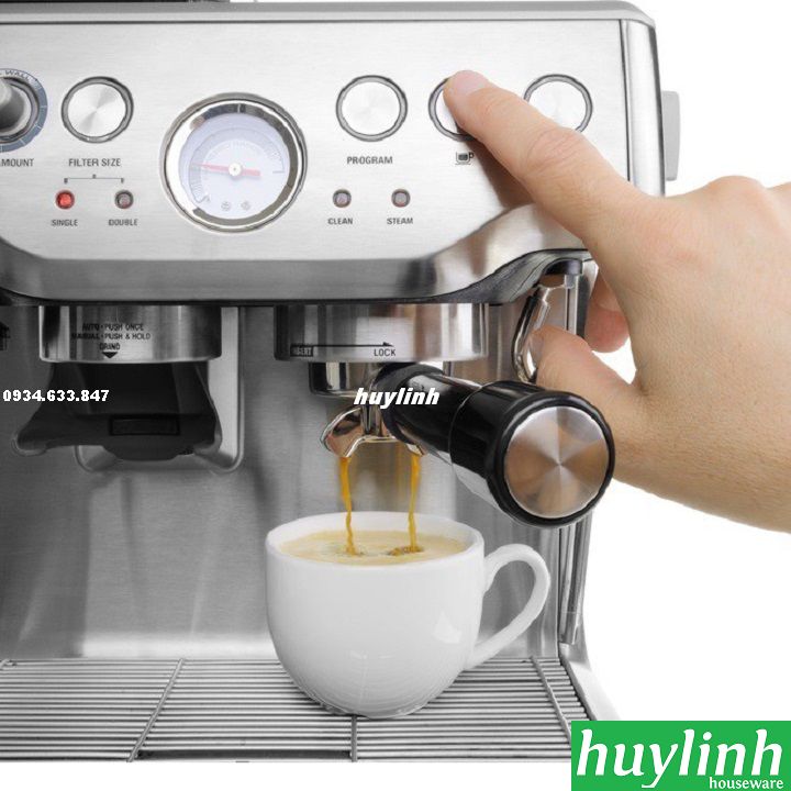 Máy pha cà phê Breville 870 XL - The Barista Espress - thương hiệu Úc - Hàng chính hãng Breville Việt Nam