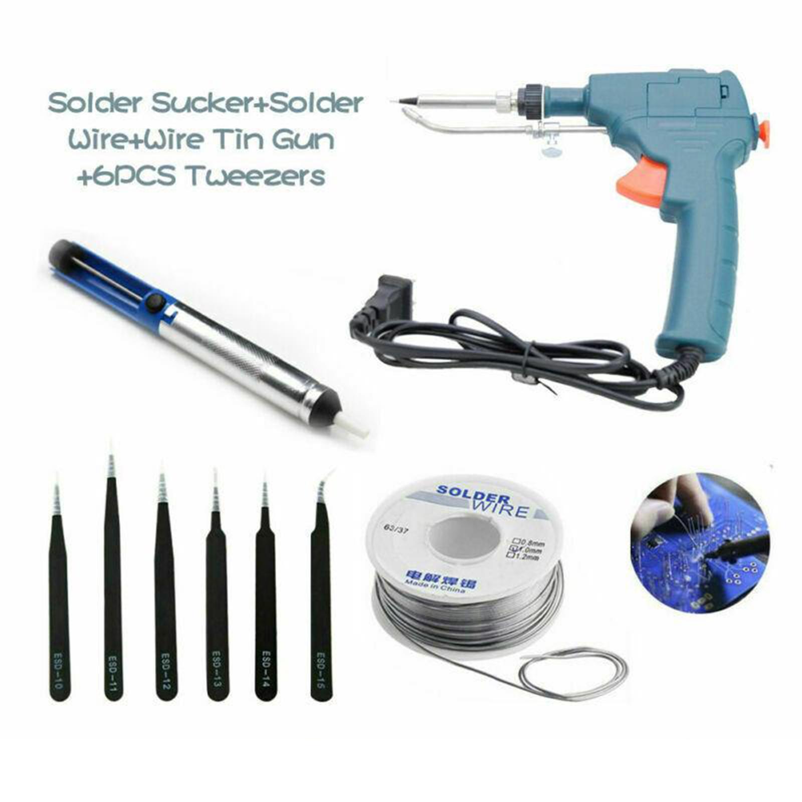 Auto Welding Electric Soldering Iron Temperature Solder Tool Kit 110v