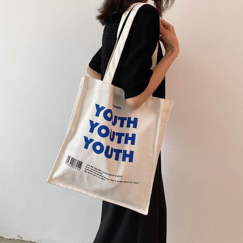 Túi tote Vải canvas mềm Đẹp Cực Hot có khóa miệng,túi tote FAVORITE THING hàn Quốc tặng quà xinh