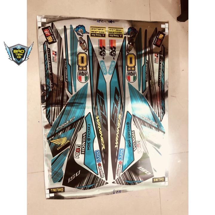 Tem rời dán xe winner gtr crom dán xe đen