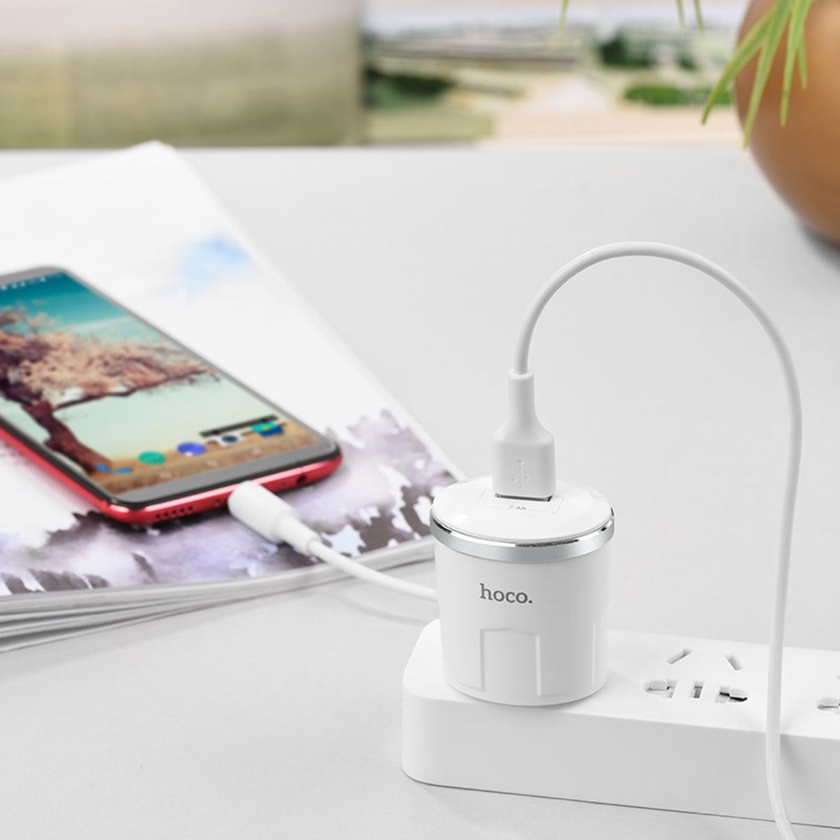 Bộ Củ Sạc Chính Hãng Hoco C37 + Tặng 1 Dây Cáp Micro Usb - Chính Hãng