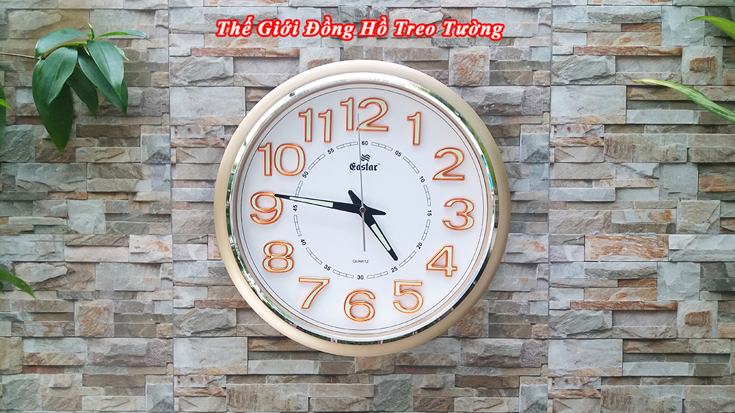 Đồng hồ Eastar Tròn Cổ điển có Dạ quang - Kim trôi Êm ái, không gây tiếng động
