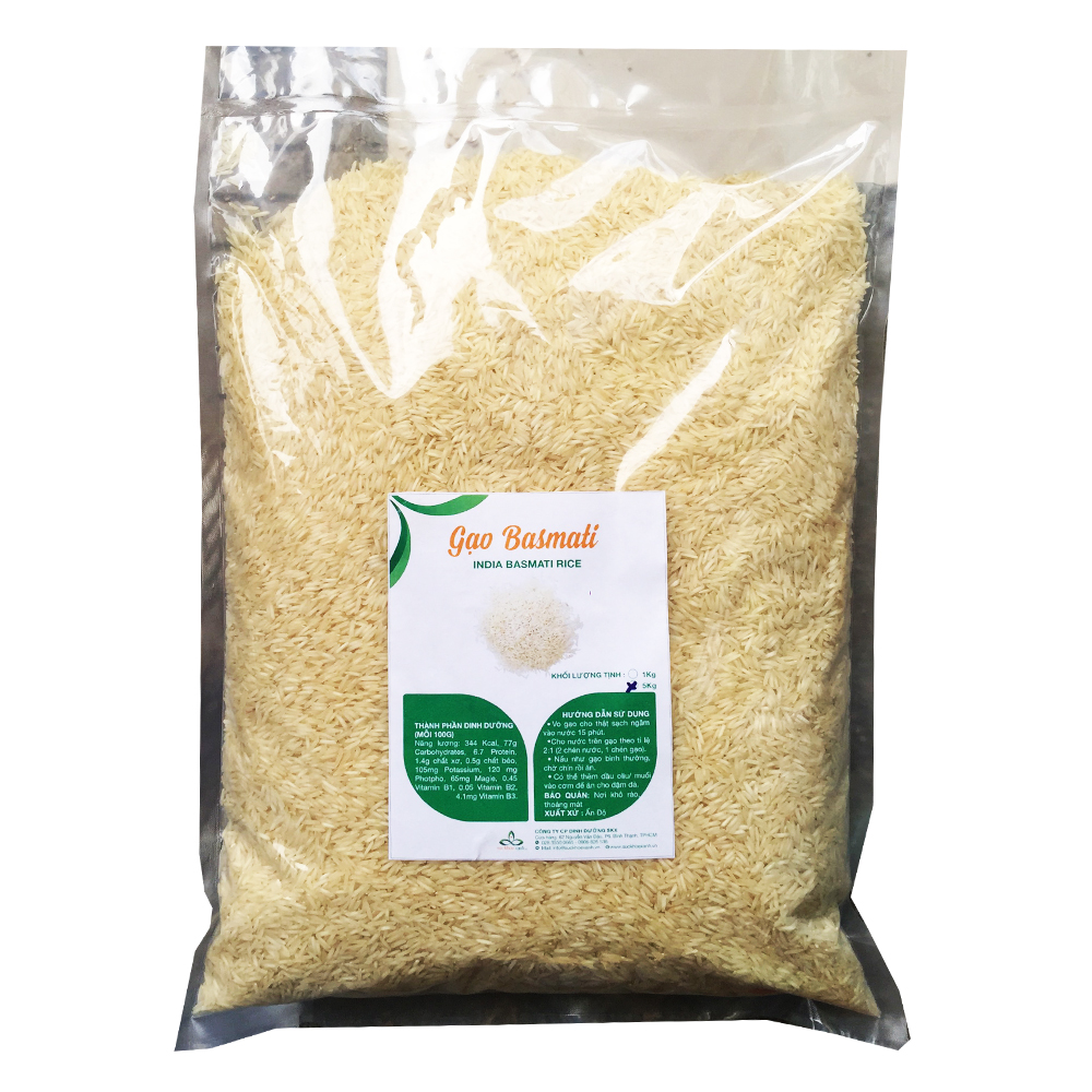 Gạo Basmati India (Ấn Độ) 5kg