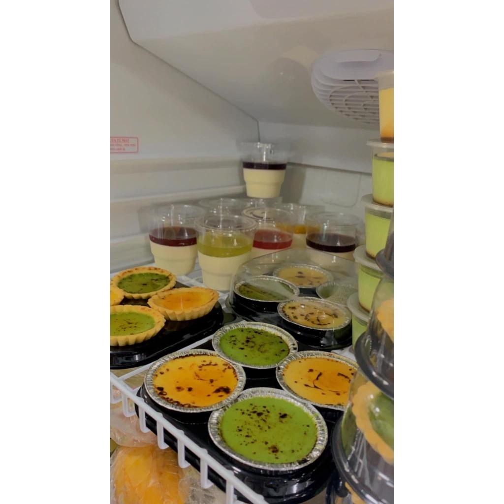100 Ly hàng không - đựng tiramisu - bánh mousse - panna cotta có nắp bằng xinh xắn