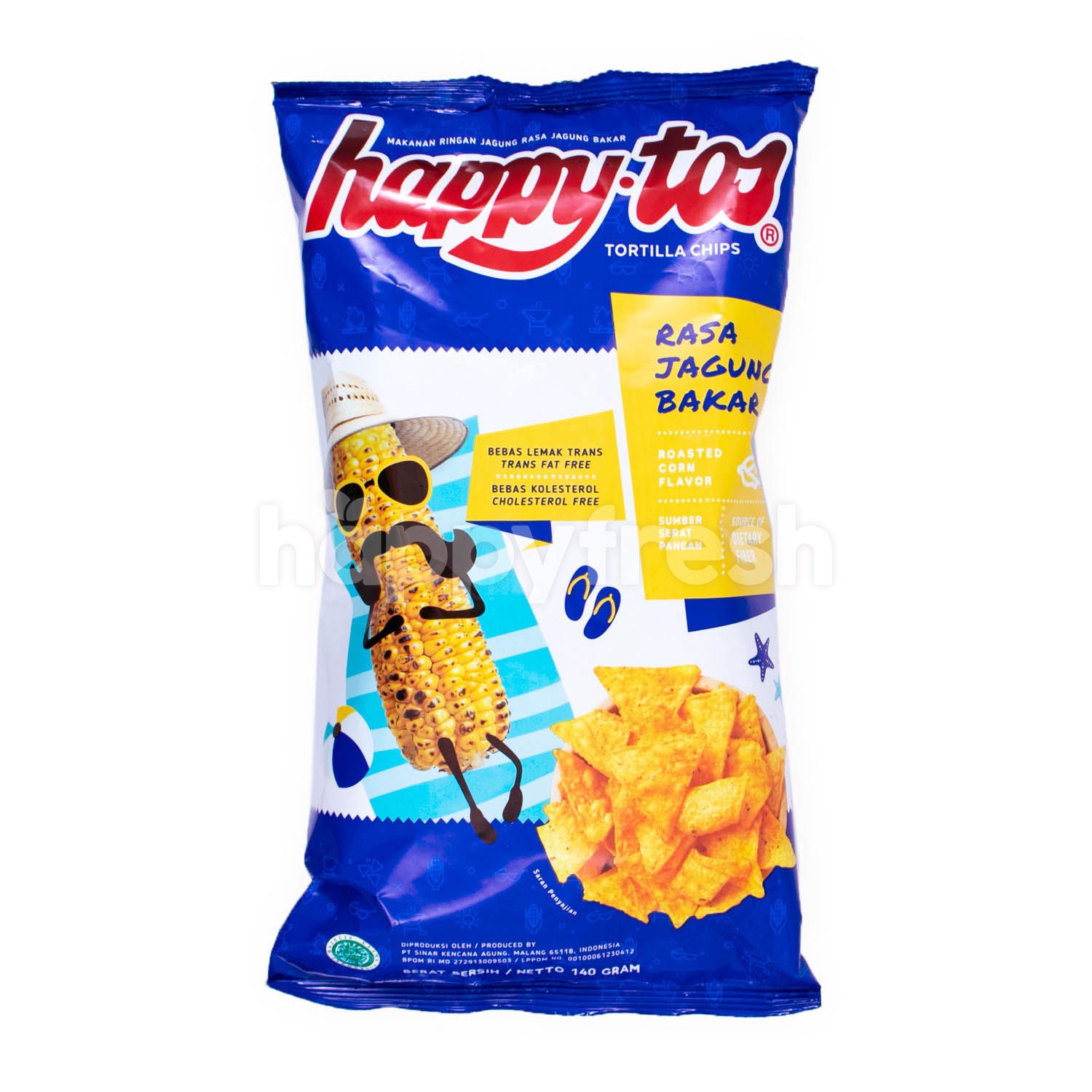 Snack Happy Tos Bắp Vị Bắp Nướng Gói 140g