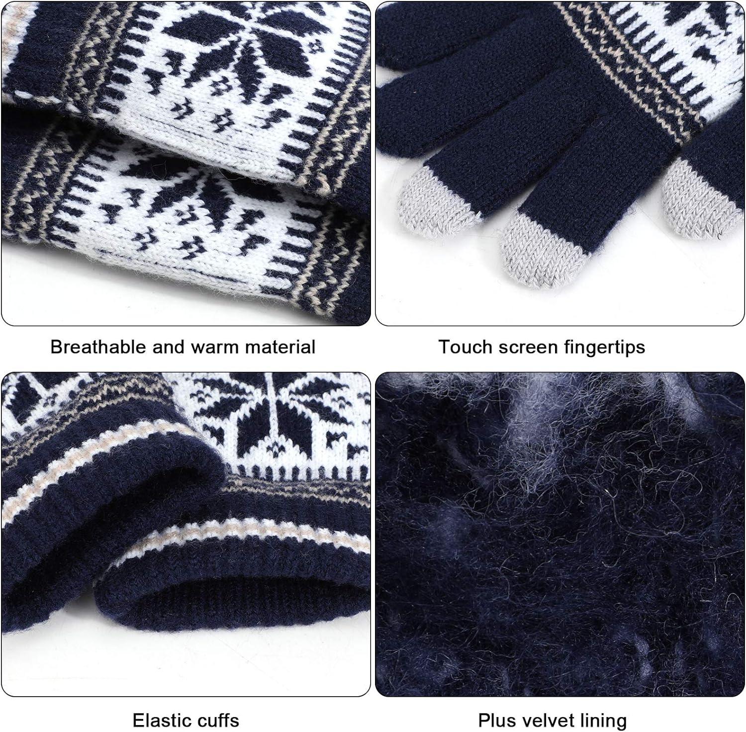Mùa đông dệt kim nóng lên unisex với màn hình cảm ứng, lông cừu đàn hồi nhiệt, găng tay làm việc nóng cho nam và nữ, để chạy xe đạp trượt tuyết đi bộ đường dài
