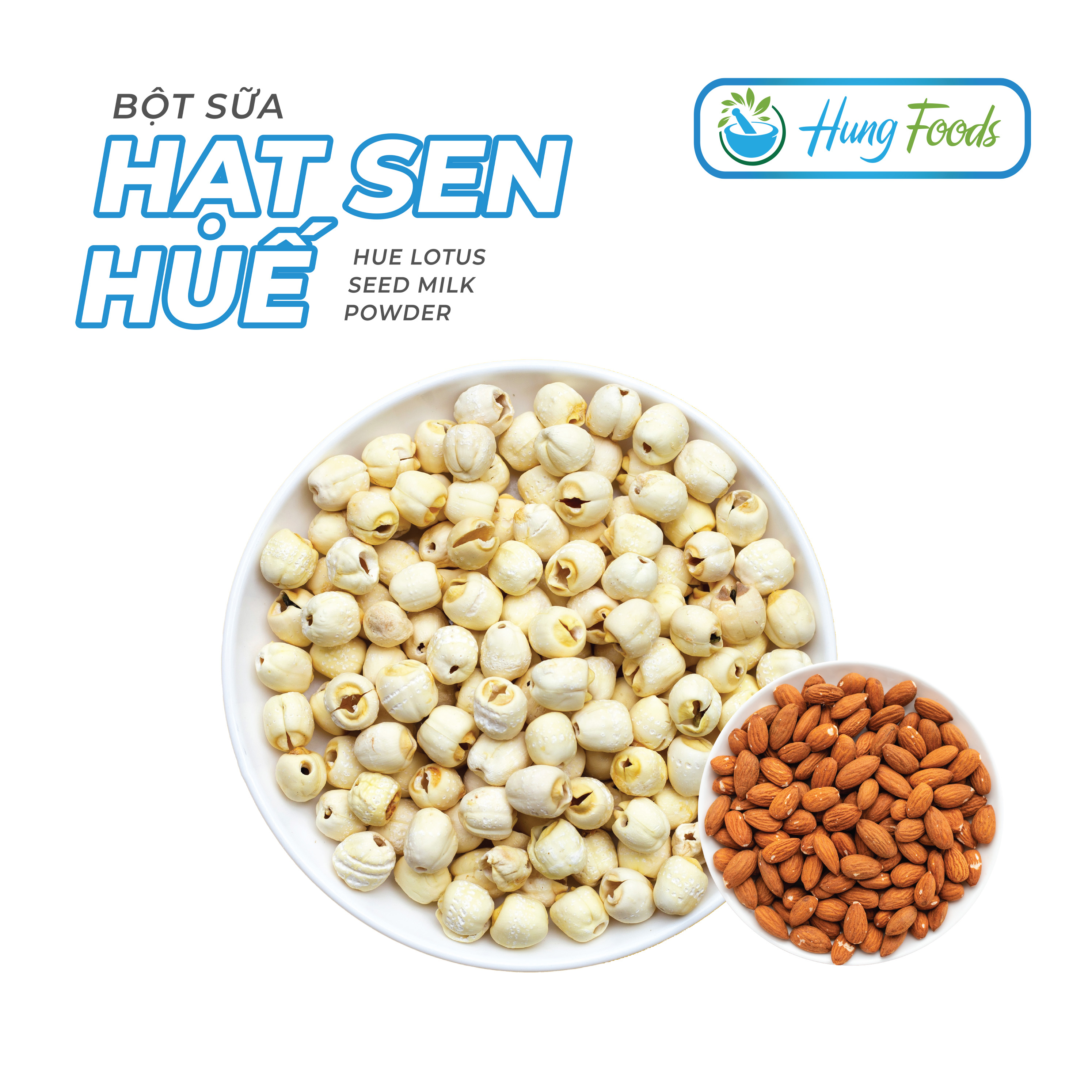 Bột Sữa Hạt Sen Huế - Hộp 20 gói x 20g - Hung Foods