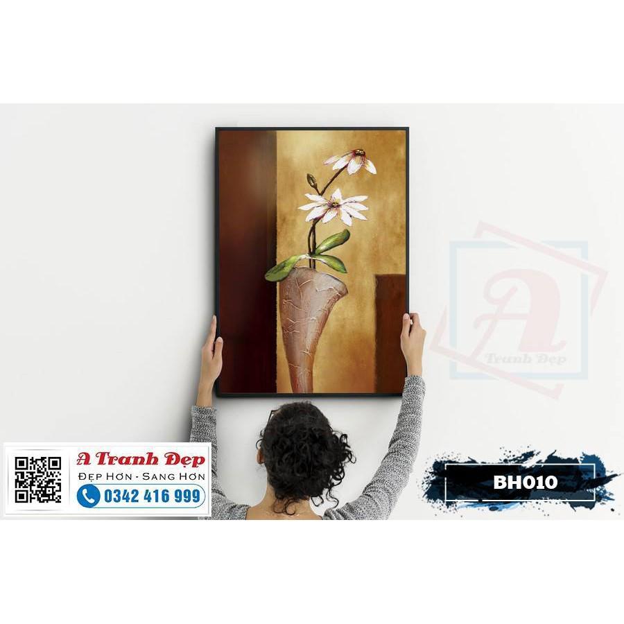 Tranh Canvas bình hoa nghệ thuật - BH010