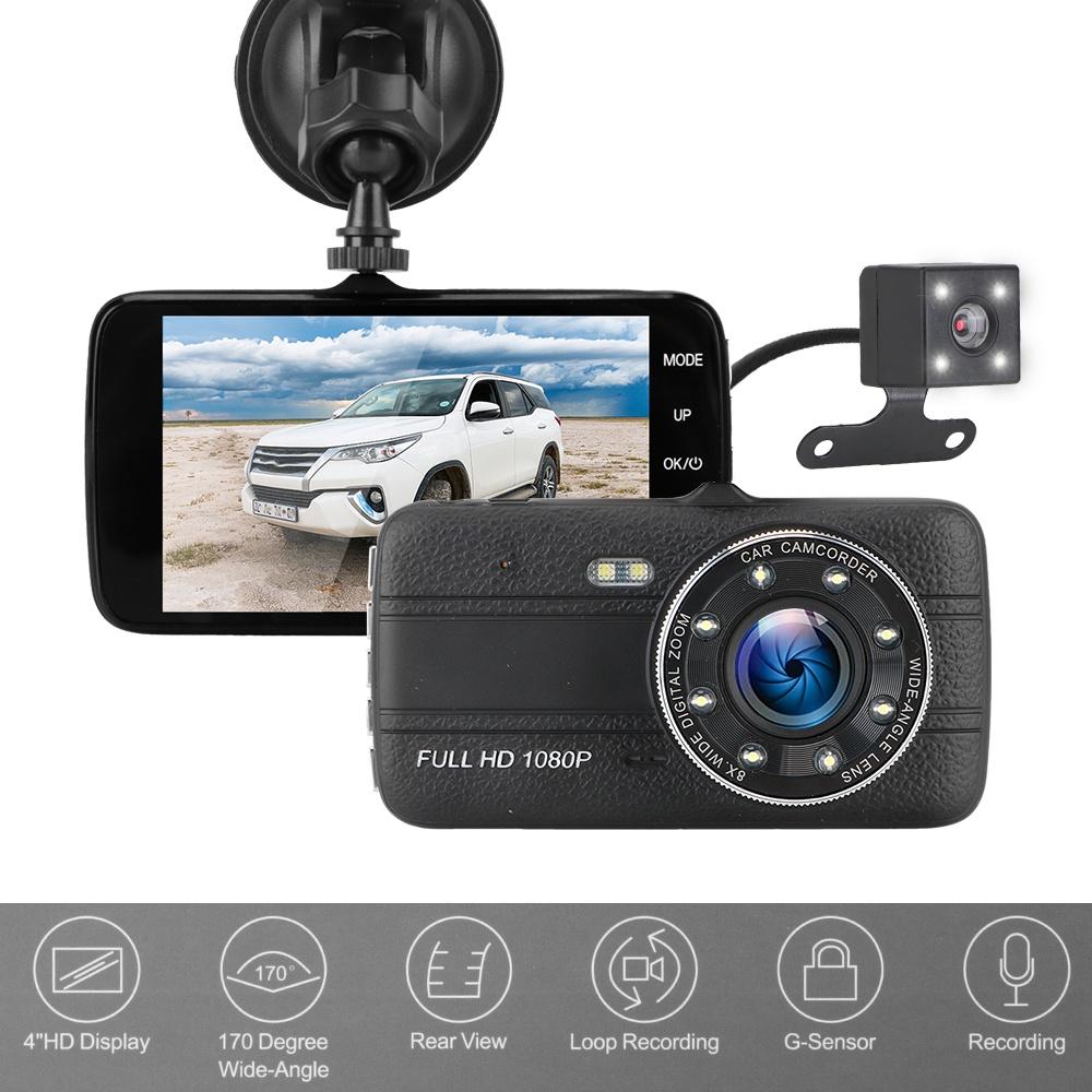 Camera hành trình màn hình HD 1080P 4" góc rộng 170 độ cho xe hơi