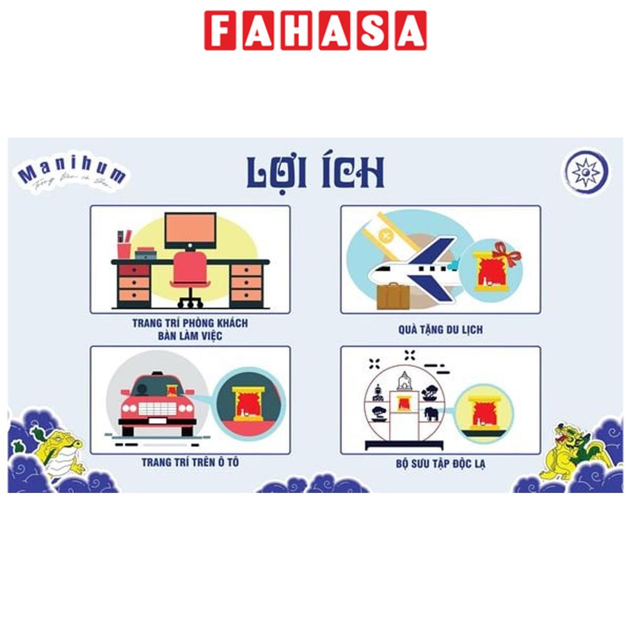 Phụ Kiện Bàn Thờ Bộ Tượng Tứ Linh Tăng Phúc - Tài Lộc Dồi Dào - Phúc Thọ Dài Lâu - Manihum BTLPK-03