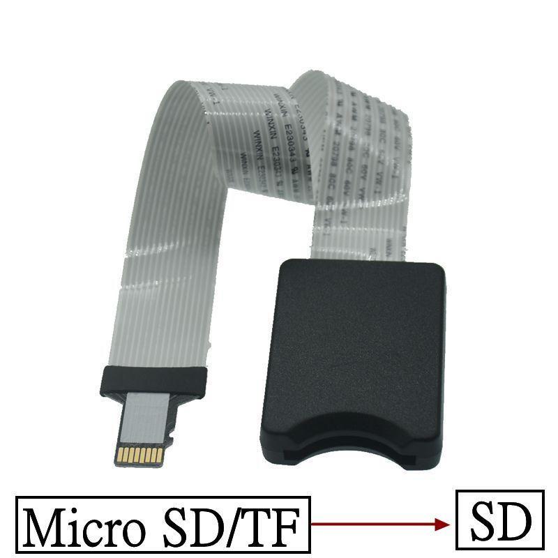Thẻ SD nữ đến TF Micro SD nam SD đến SD/TF đến TF mở rộng thẻ linh hoạt Bộ chuyển đổi cáp mở rộng Bộ chuyển đổi Drop Ship 10cm-60cm