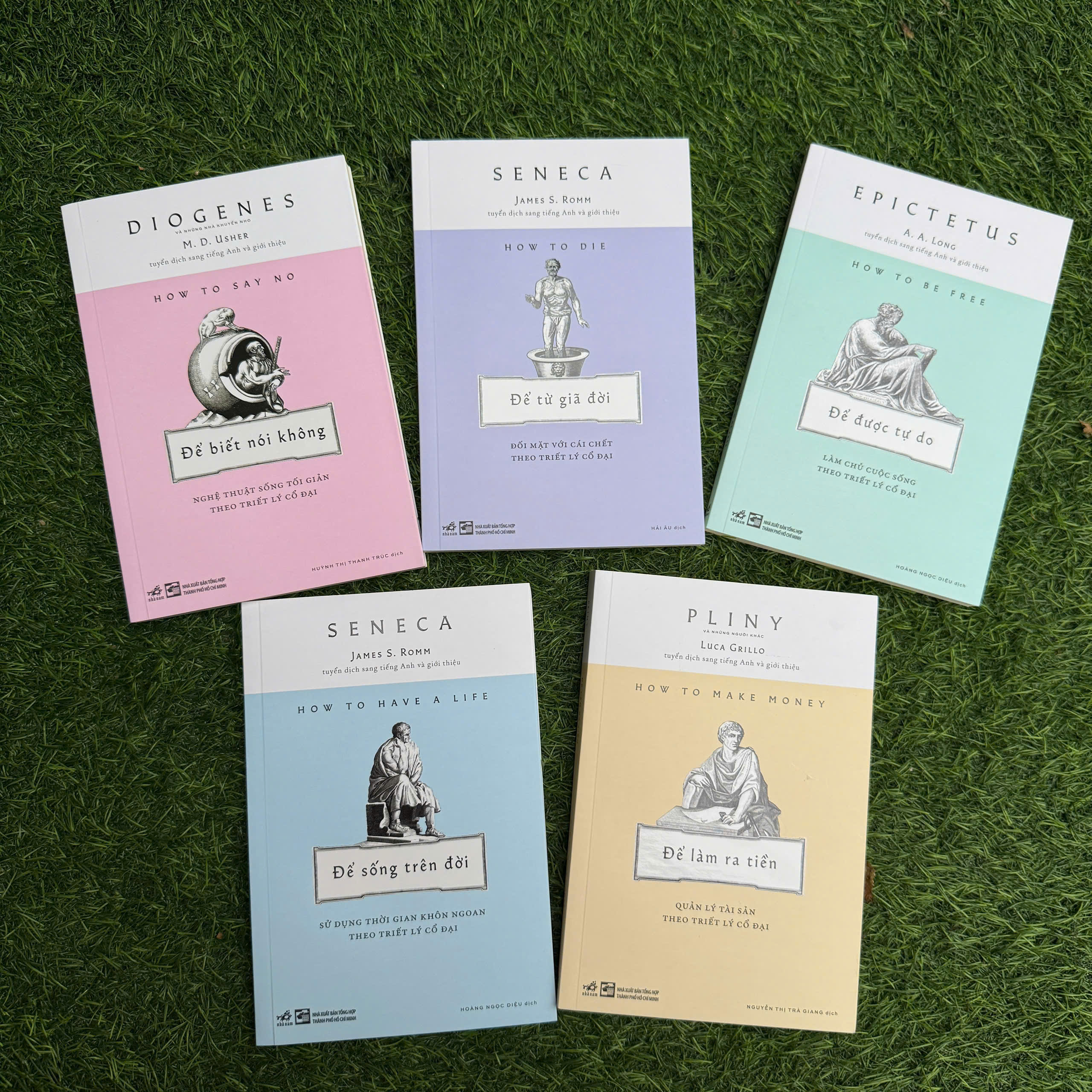 Series Triết học: Để sống trên đời + Để từ giã đời + Để được tự do + Để làm ra tiền + Để biết nói không (Nhã Nam HCM)