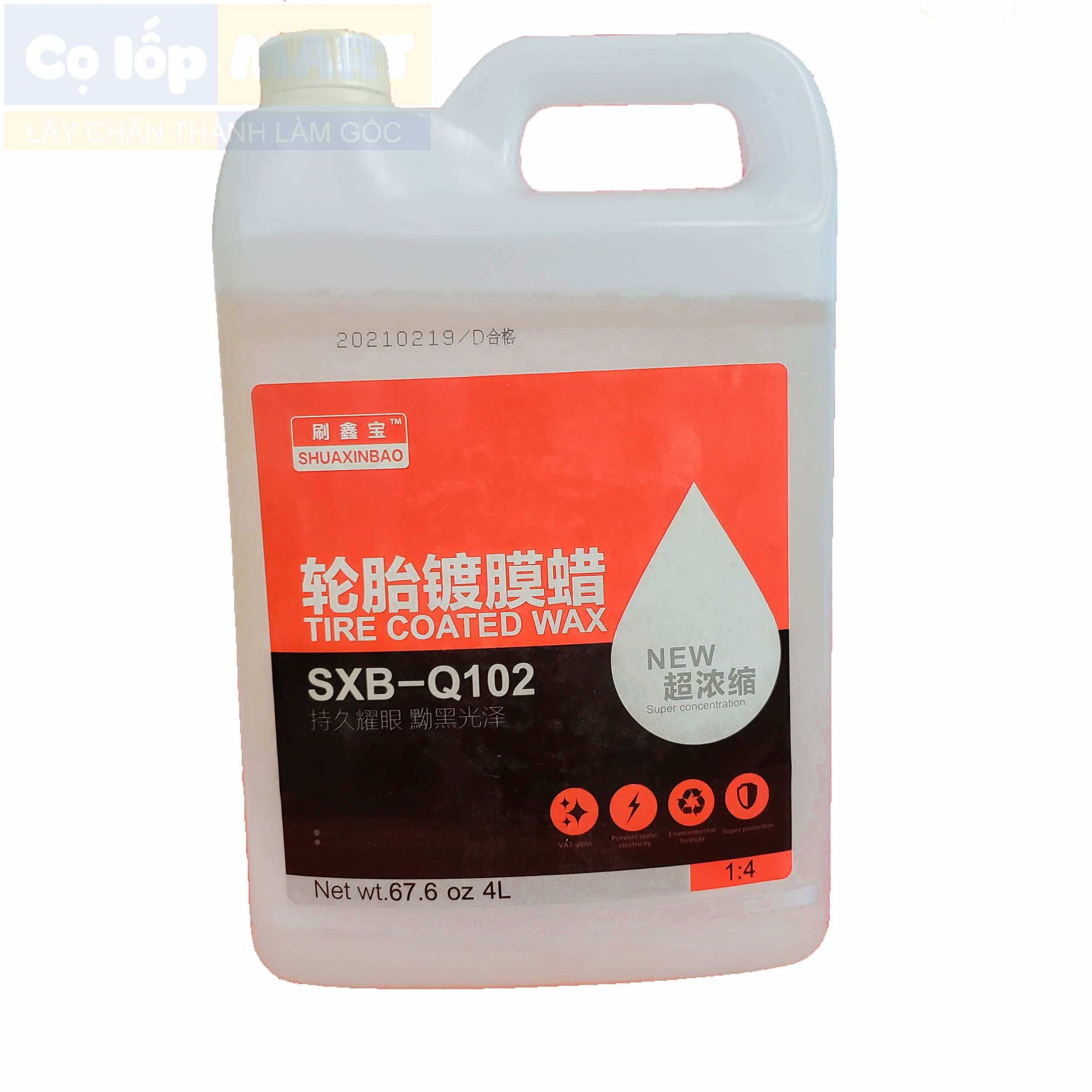 Dung dịch dưỡng bóng Lốp can 4L