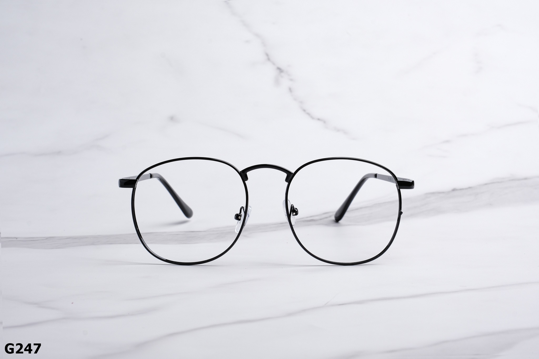 Gọng Kính Cận Dáng Vuông Bầu Ngố Unisex Hợp Kim G247