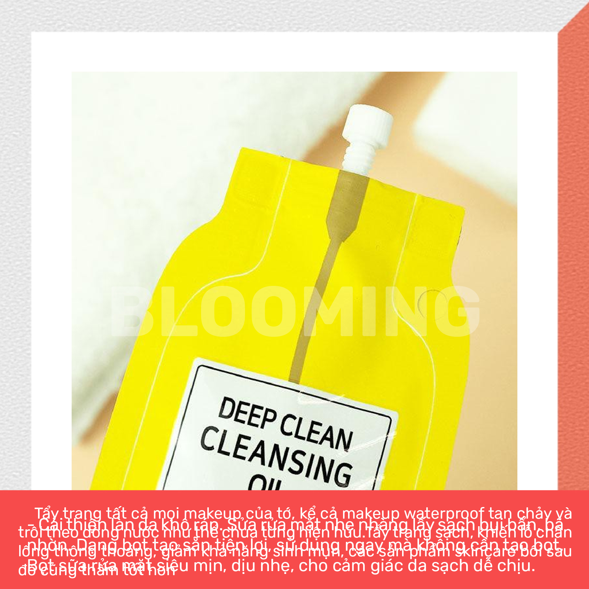 Dầu tẩy trang tẩy sạch lớp trang điểm, chất bẩn và bã nhờn sâu trong lỗ chân lông Beausta Deep Clean Cleansing Oil 15ml