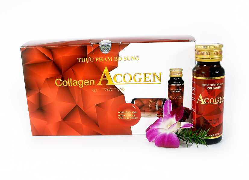 Nước Collagen Yến Sào Acogen Yến Sào Cung Đình (15 Chai x 55ml / Hộp)