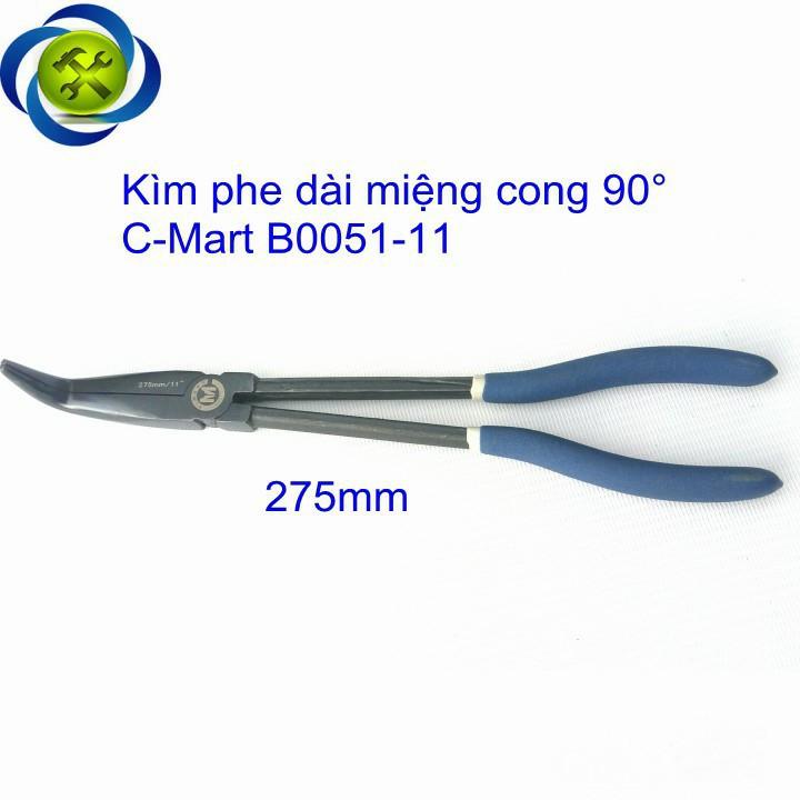 Kìm phe dài miệng cong 90° C-Mart B0051-11 275mm