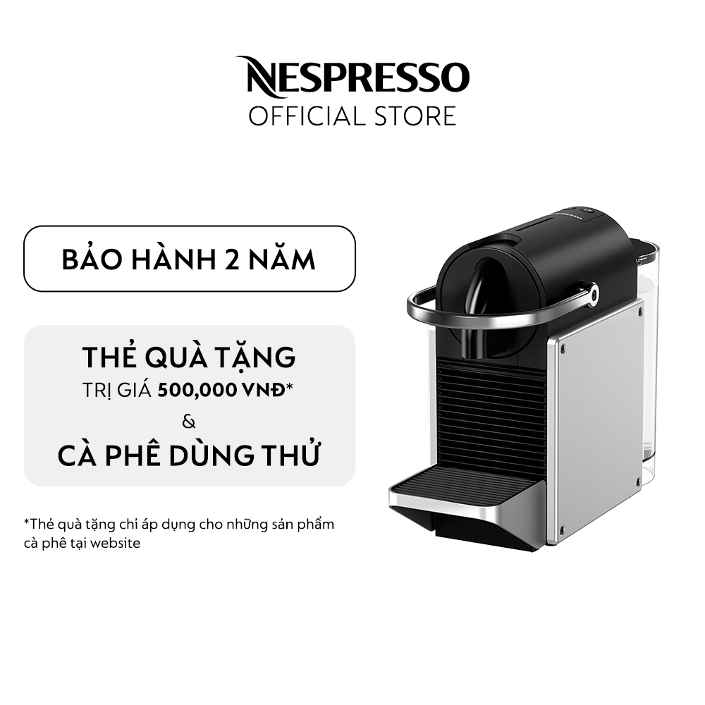 Máy pha cà phê Nespresso Pixie Bạc - Hàng chính hãng