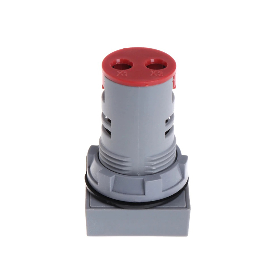 Đèn Báo Điện Áp Xoay Chiều AD16-22DSV Thế 24-500VAC - Mặt Vuông