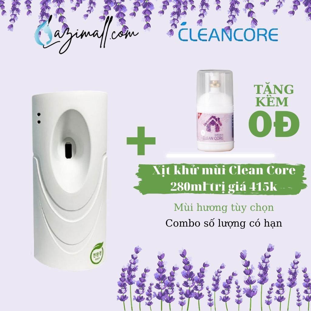 Máy Khuyếch Tán Khử Mùi  Clean Core Liquid - Nhập khẩu Hàn Quốc Hiệu quả khử mùi nhanh lâu đồng đều An toàn khi sử dụng Không gây kích ứng da Chạy Bằng Pin